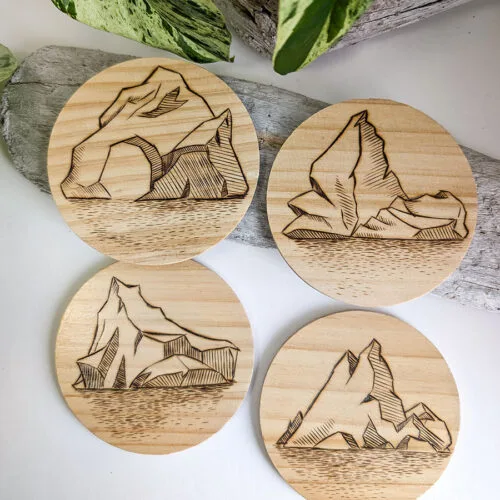 Handmade Iceberg Coaster Set