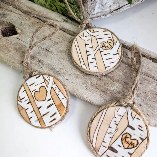 Custom Tree Ornament with Initials