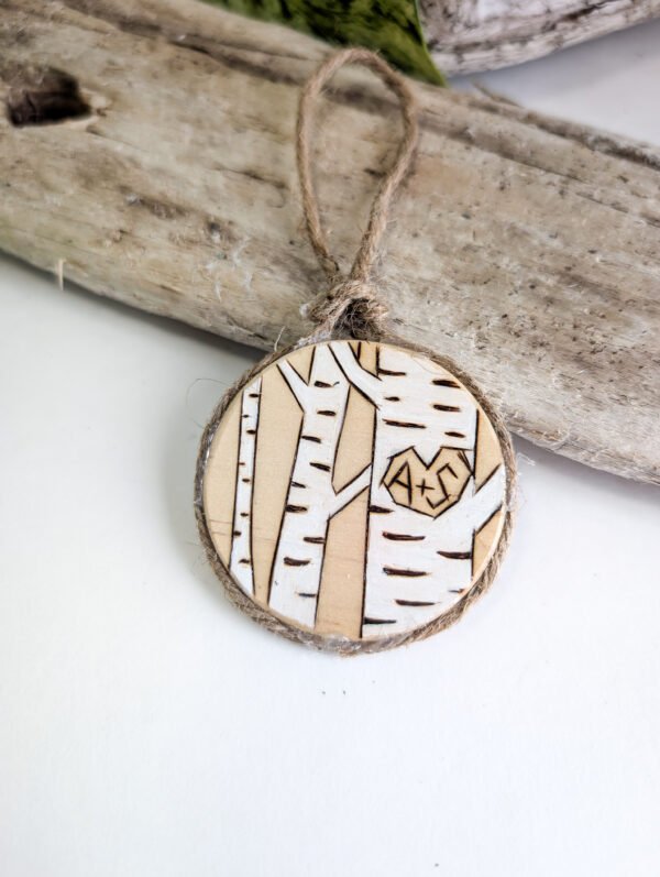 Custom Tree Ornament with Initials