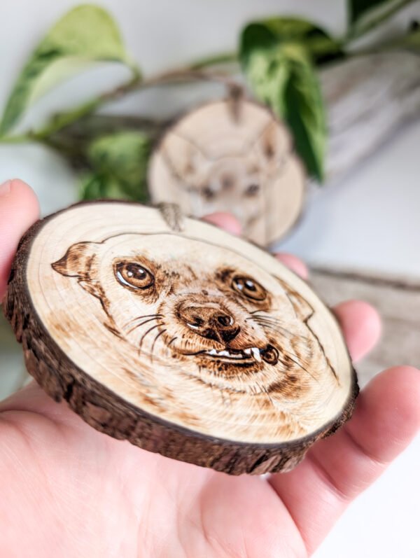 Custom Handmade Pet Portrait Ornament
