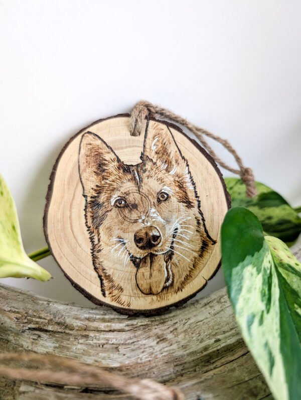 Custom Handmade Pet Portrait Ornament