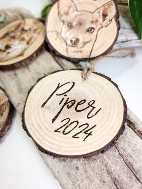 Custom Handmade Pet Portrait Ornament