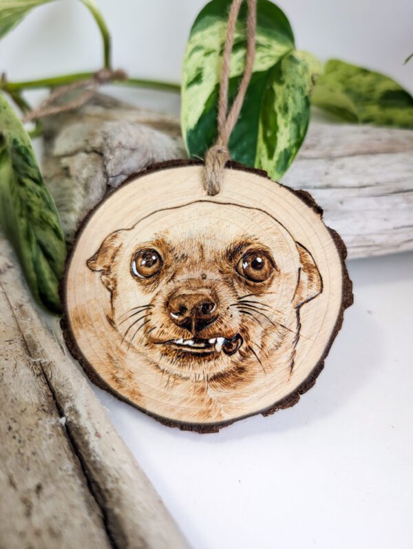 Custom Handmade Pet Portrait Ornament
