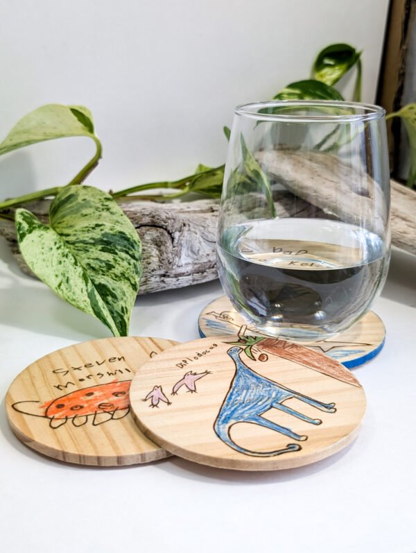 Custom Kids Art Coaster Custom Kids Art Coaster