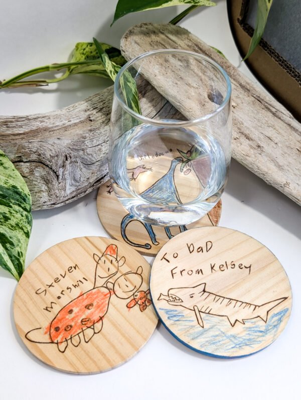 Custom Kids Art Coaster Custom Kids Art Coaster