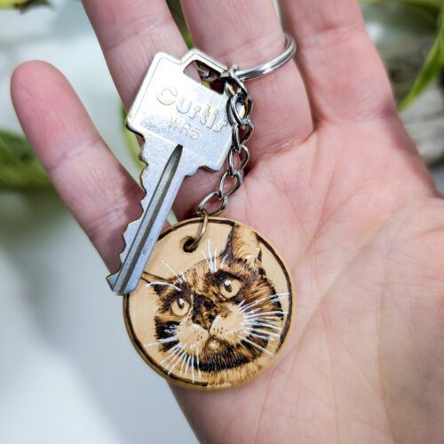 Custom Pet Portrait Keychain
