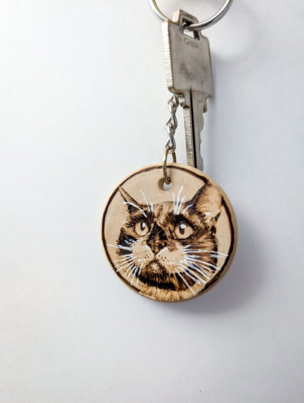 Custom Pet Portrait Keychain
