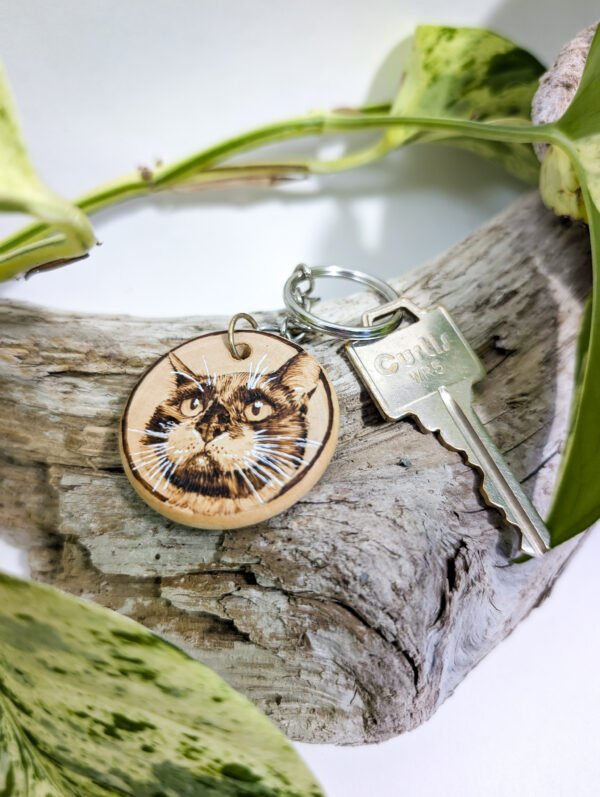 Custom Pet Portrait Keychain