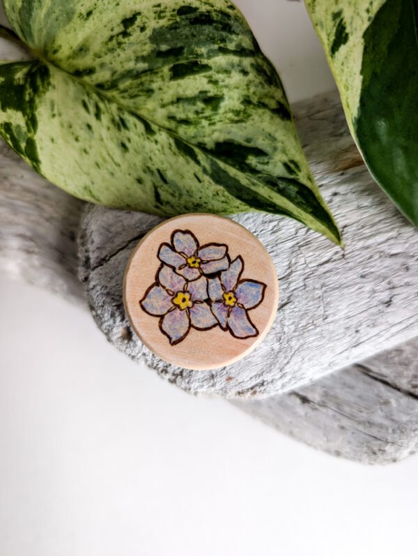 Handmade Newfoundland Forget-me-not Forget me not handmade magnet