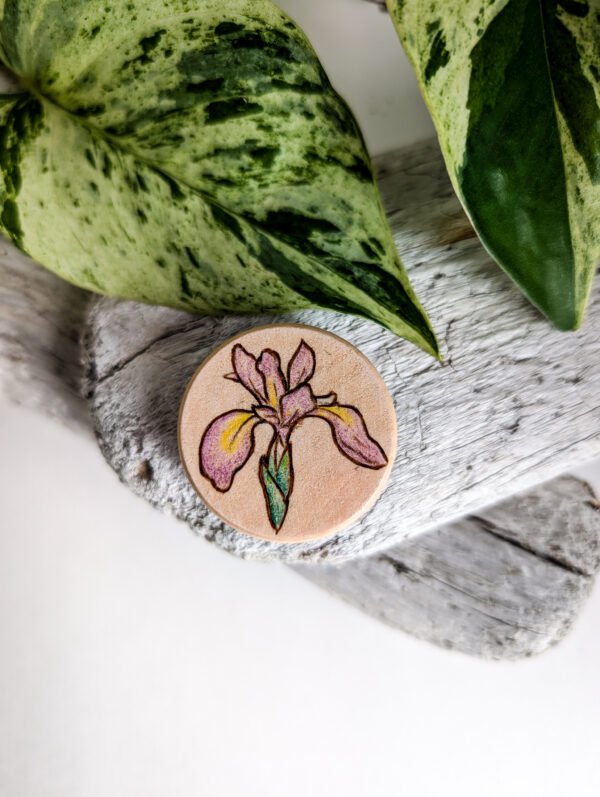 Handmade Iris Newfoundland Magnet Iris handmade magnet