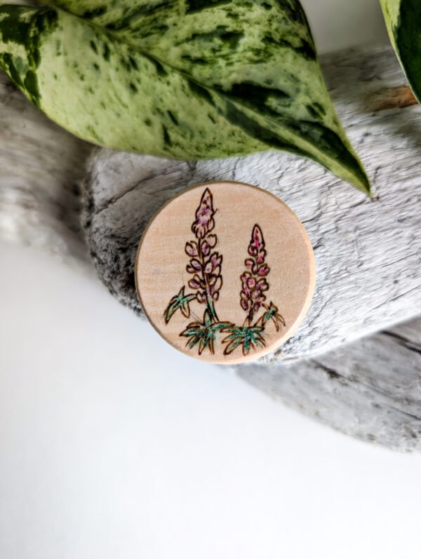 Handmade Newfoundland Iris Magnet Lupin Handmade Magnet