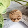 Handmade Wooden Moose 2 Magnet